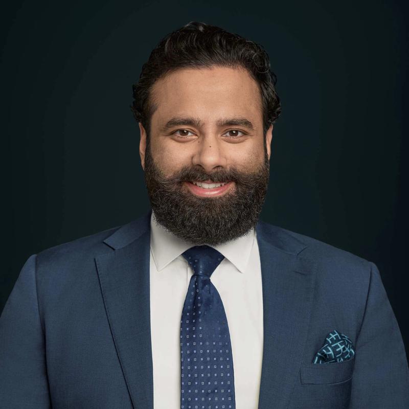 Portrett av eiendomsmegler Avrinder Singh Hundal