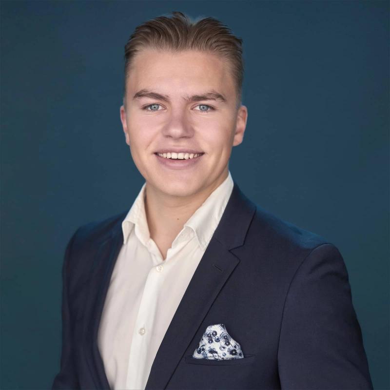 Portrett av eiendomsmeglerfullmektig Ludvik Mikkelborg Jensen