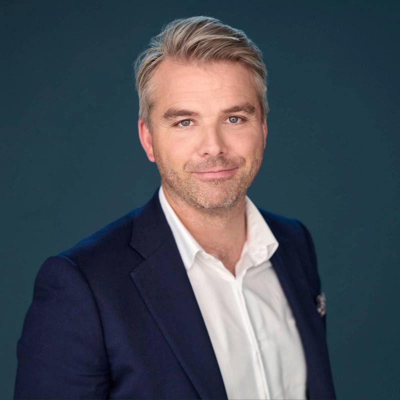 Portrett av eiendomsmegler Christer Barman Gabrielsen