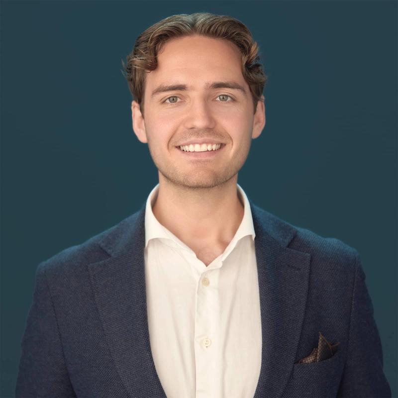 Portrett av eiendomsmegler Jonas Johansson Dahlén