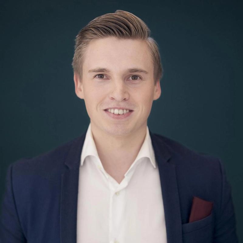 Portrett av eiendomsmegler Stian Pedersen