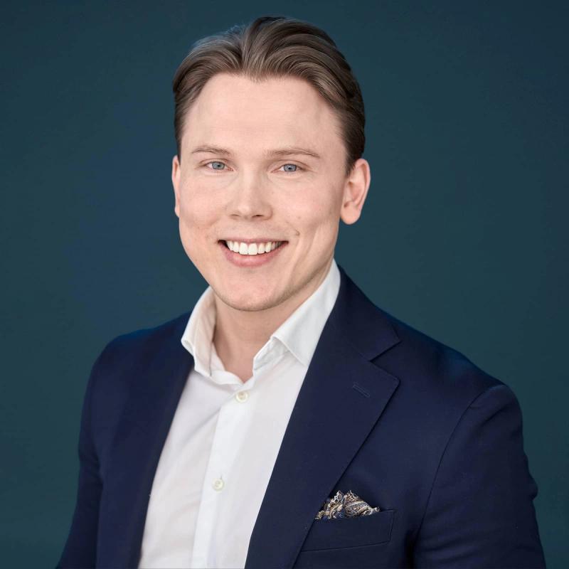 Portrett av eiendomsmeglerfullmektig Marcus Vilhelmsson