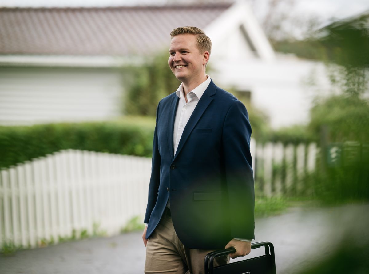 Portrett av eiendomsmegler Håvard Haugstulen