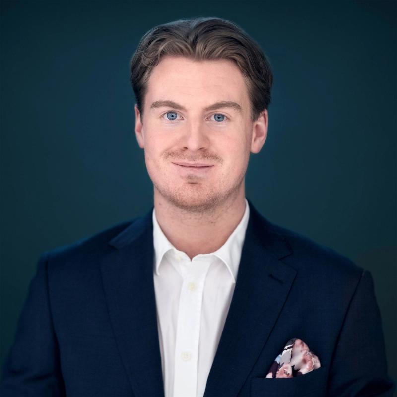 Portrett av eiendomsmegler Fredrik Hyldmo