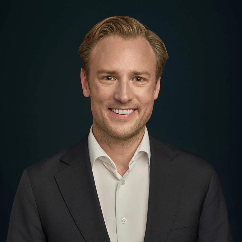 Portrett av eiendomsmegler Fredrik Wingaard Meldahl