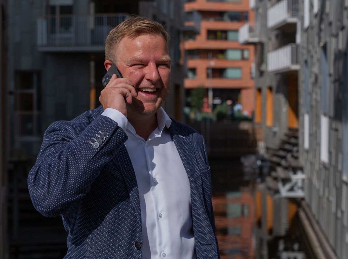 Portrett av eiendomsmegler Henrik Nylænder Nilsen
