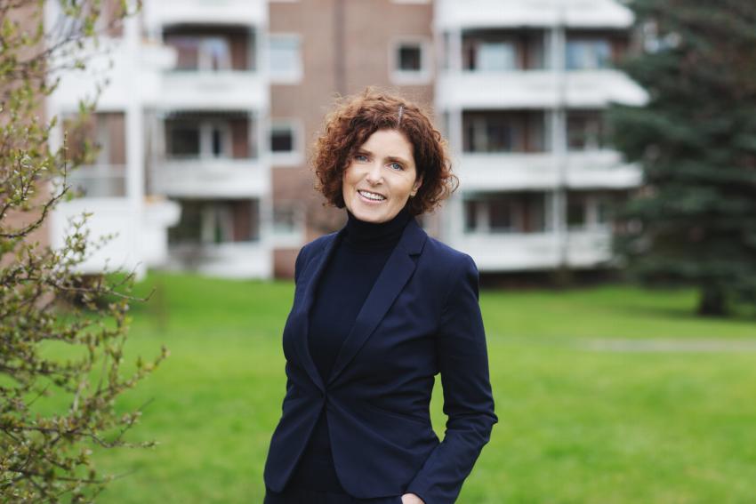 Portrett av eiendomsmegler Vibeke R. Spinnangr