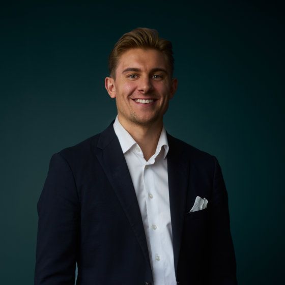 Portrett av eiendomsmegler Bendik Brunvoll