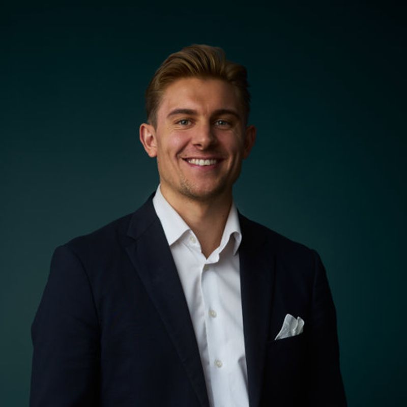 Portrett av eiendomsmegler Bendik Brunvoll