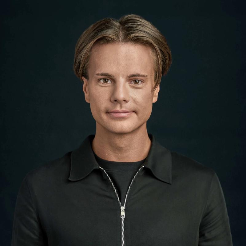 Portrett av eiendomsmegler Edvard Ingebrigtsen