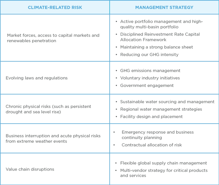 Climate-Related Risk Chart