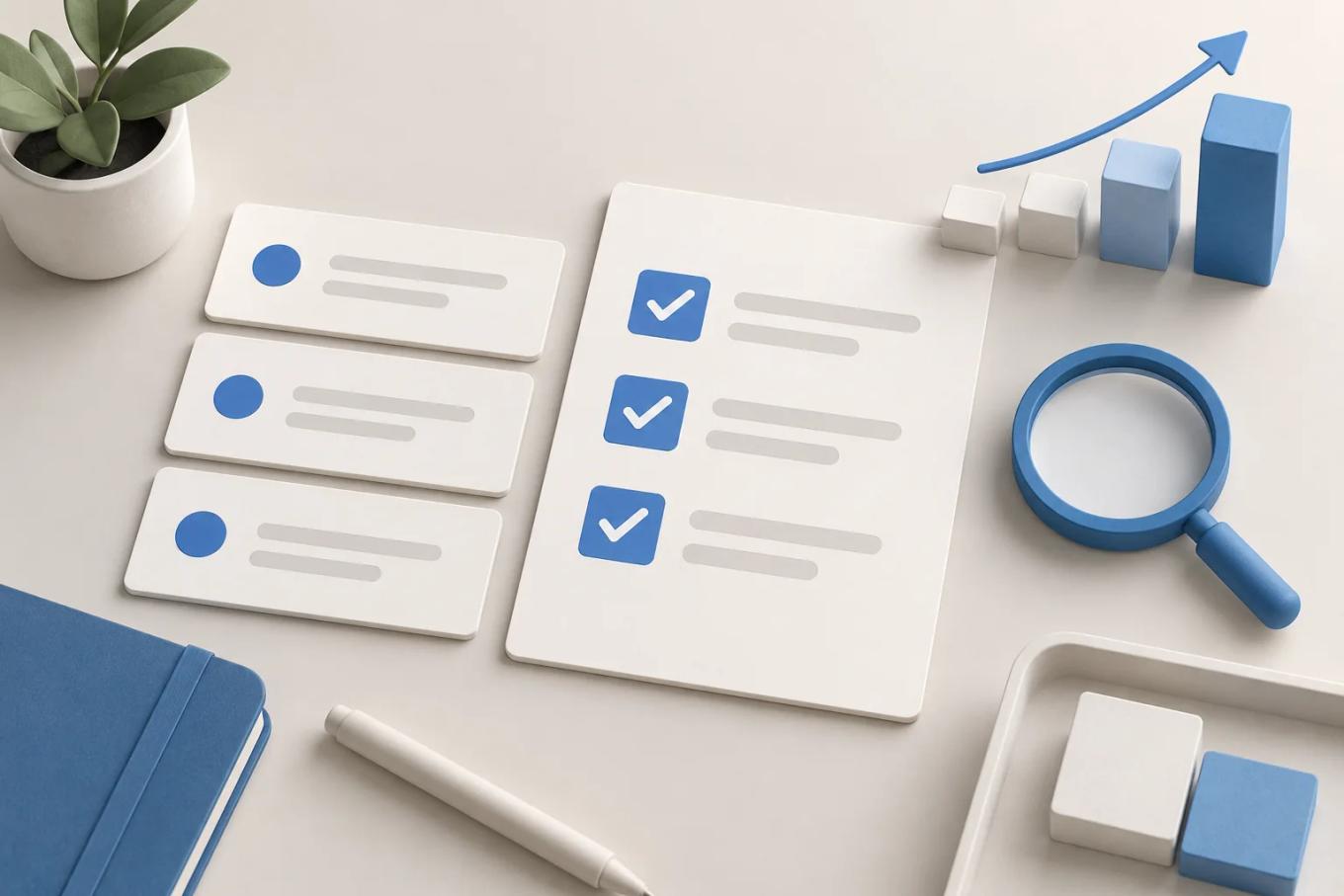 Visual checklist for SEO reviews and prioritized improvements