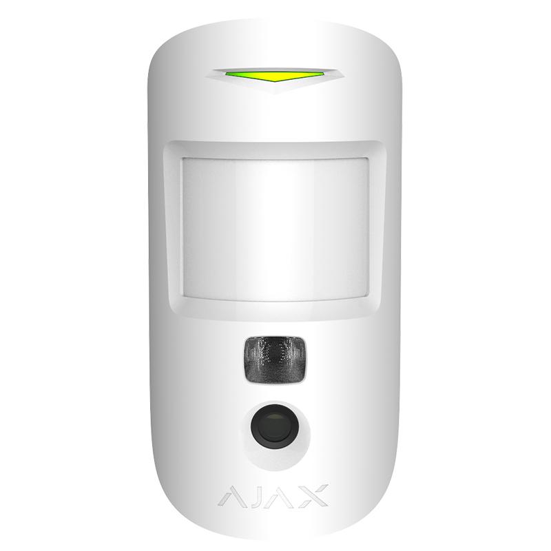 Ajax MotionCam – датчик руху з фотокамерою – білий