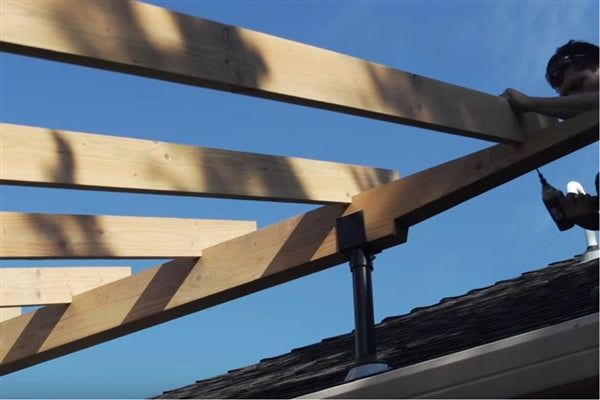 The Right Way To Attach a Pergola to a House Roof