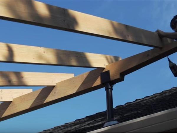 The Right Way To Attach a Pergola to a House Roof