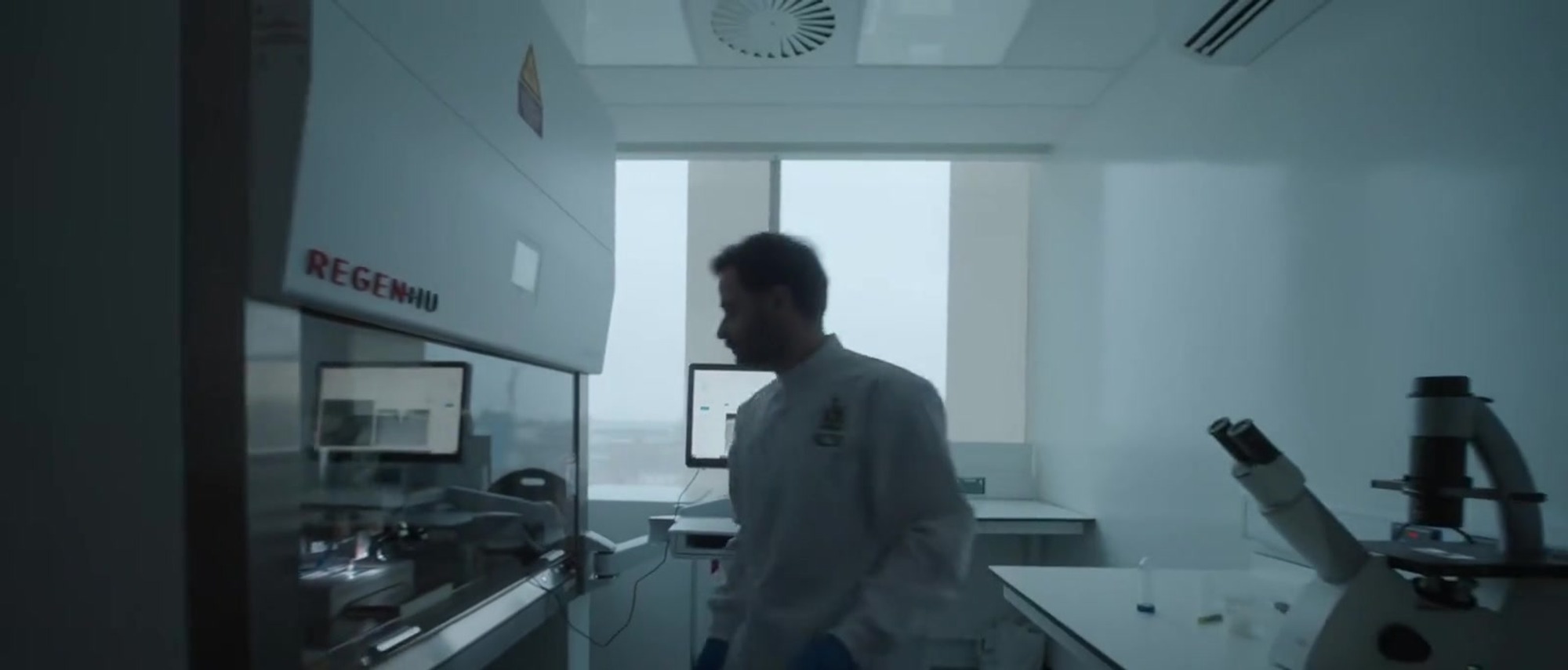 A TERG researcher operating biofabrication equipment at RCSI