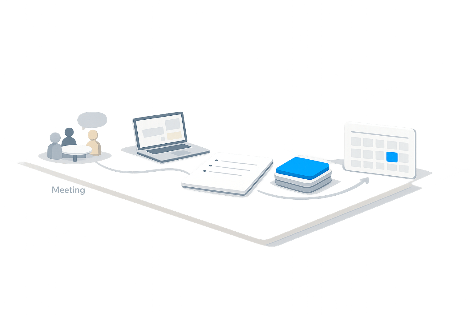 The No-Switch Note Method to Turn Meeting Notes Into Scheduled Next Actions