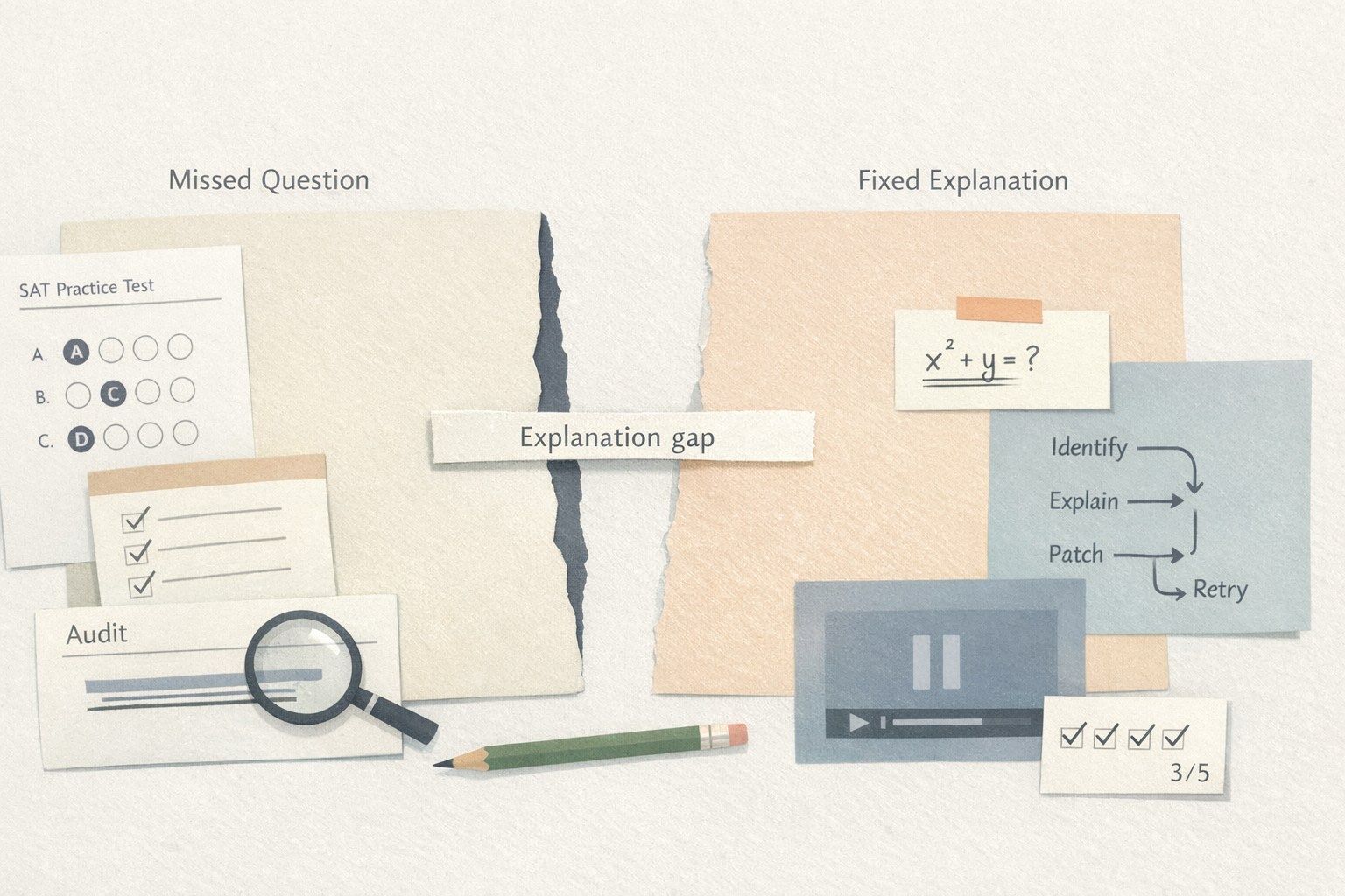 The Explanation Gap Audit for SAT Practice and How to Fix Missed Questions Without Rewatching Videos