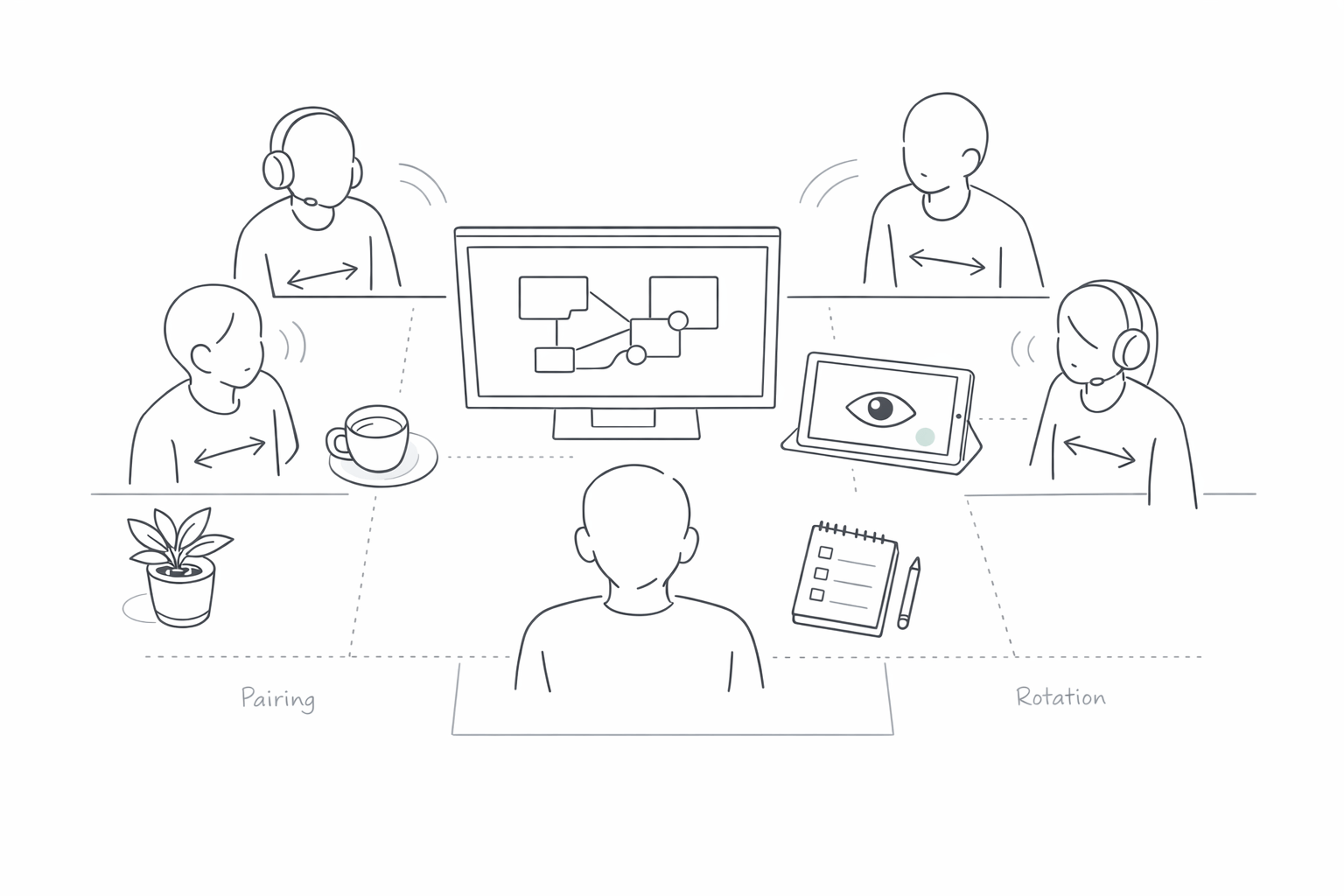 Observer Mode Pairing Playbook for Calm 3–6 Person Mob Sessions
