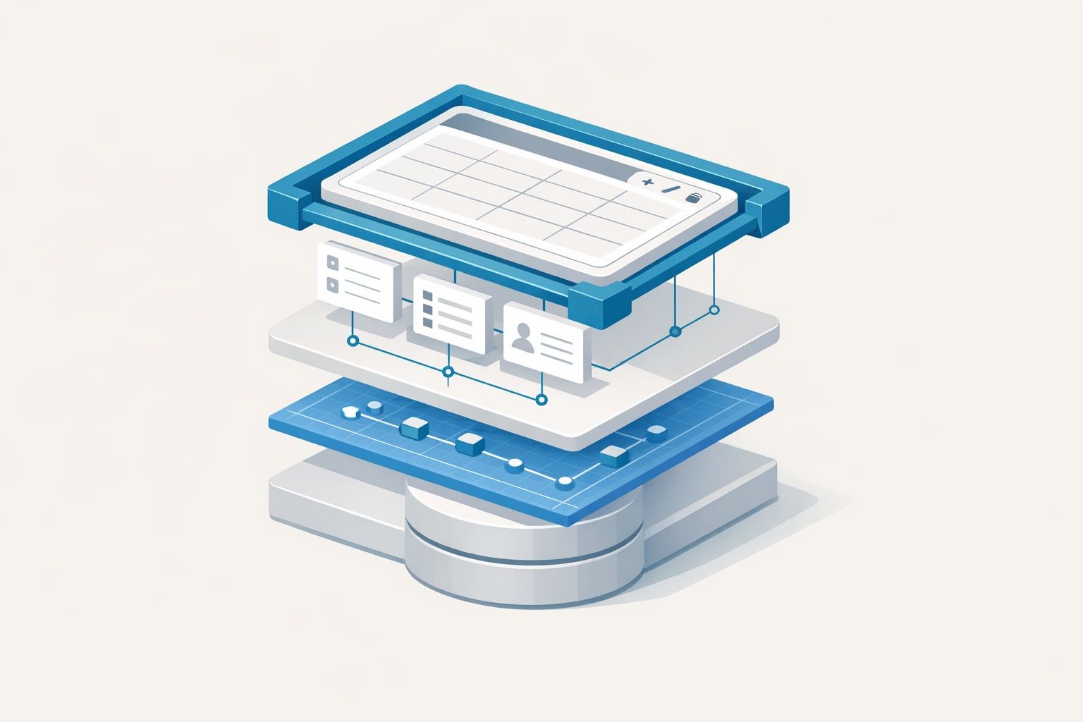 Schema-first API contracts for no-code frontends that keep CRUD screens stable