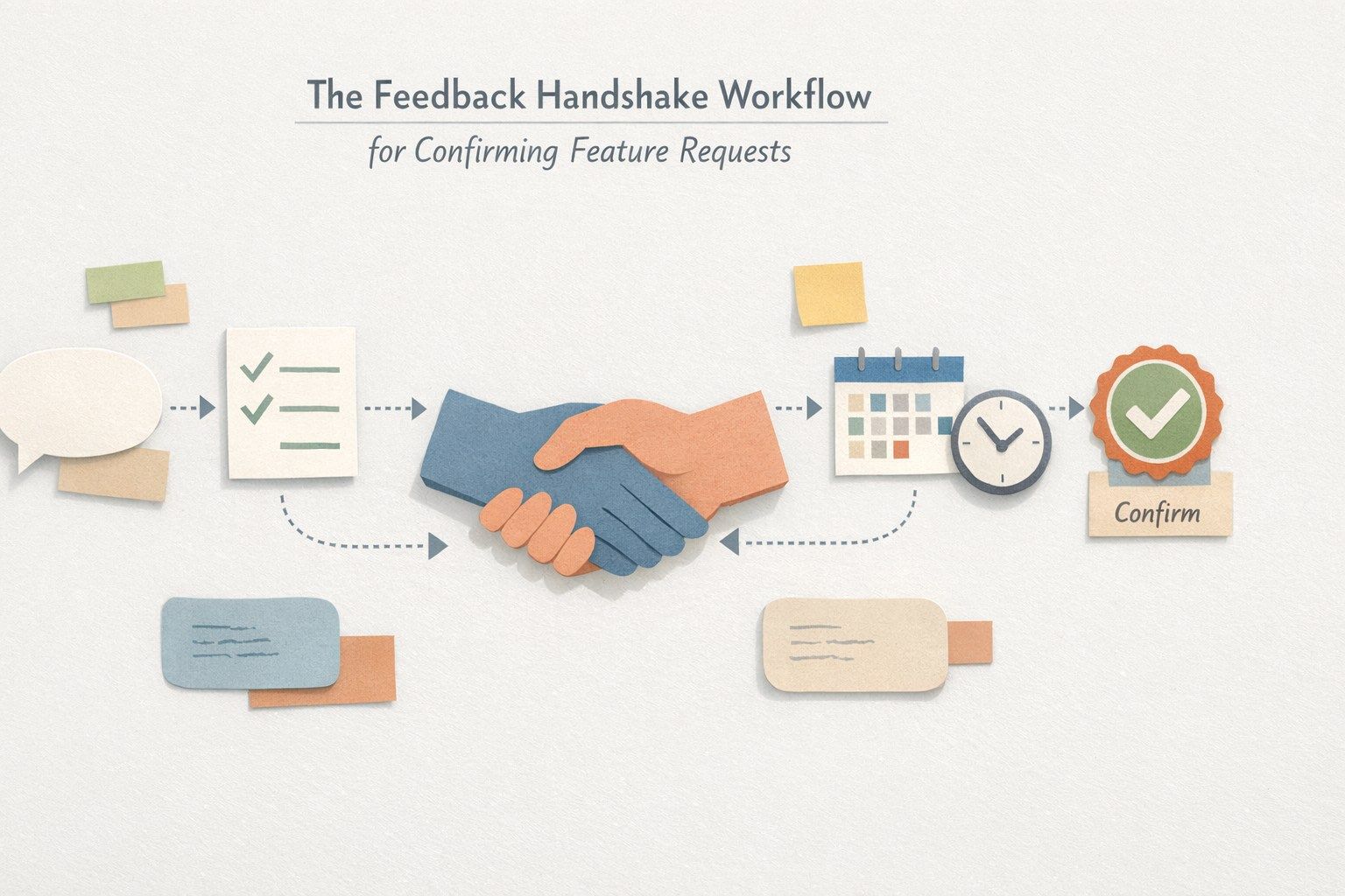 The Feedback Handshake Workflow for Confirming Feature Requests