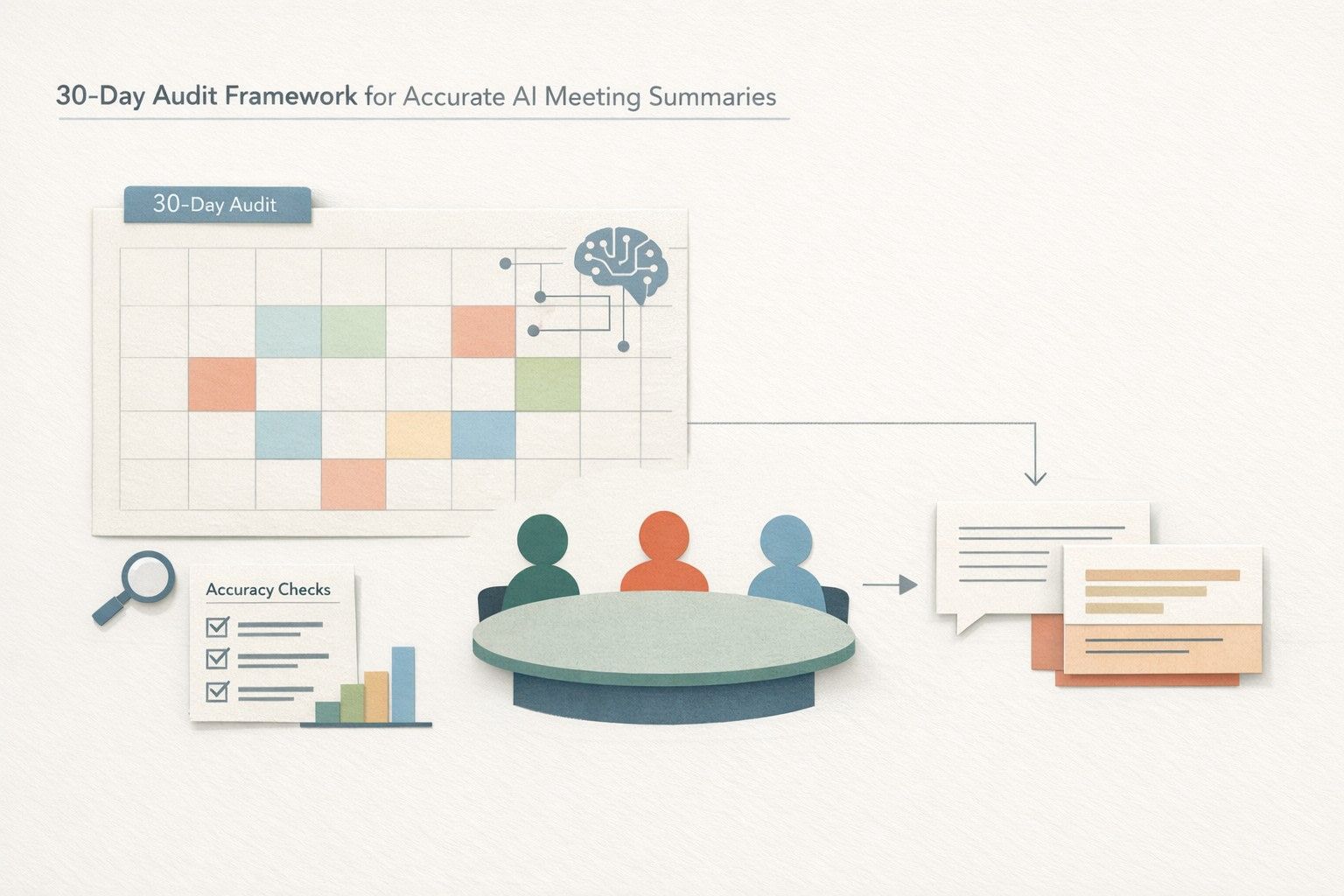 A 30-Day Audit Framework for Accurate AI Meeting Summaries