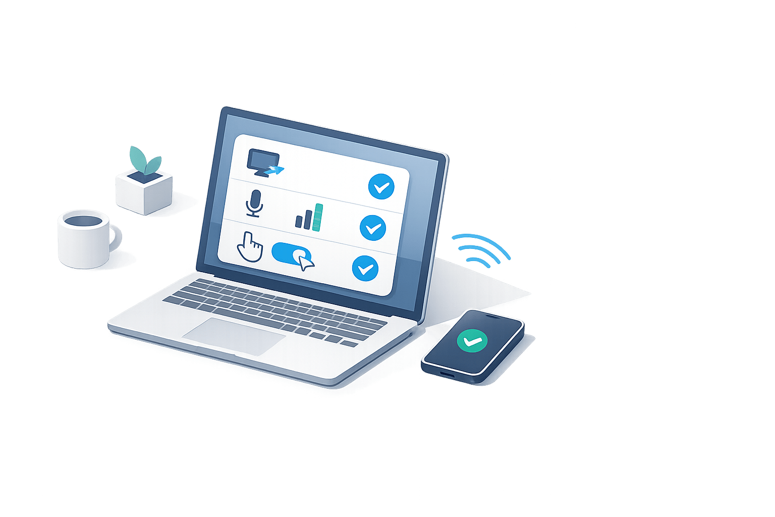 Pairing Readiness Checklist for Screen Share, Mic Gain, and Remote Control