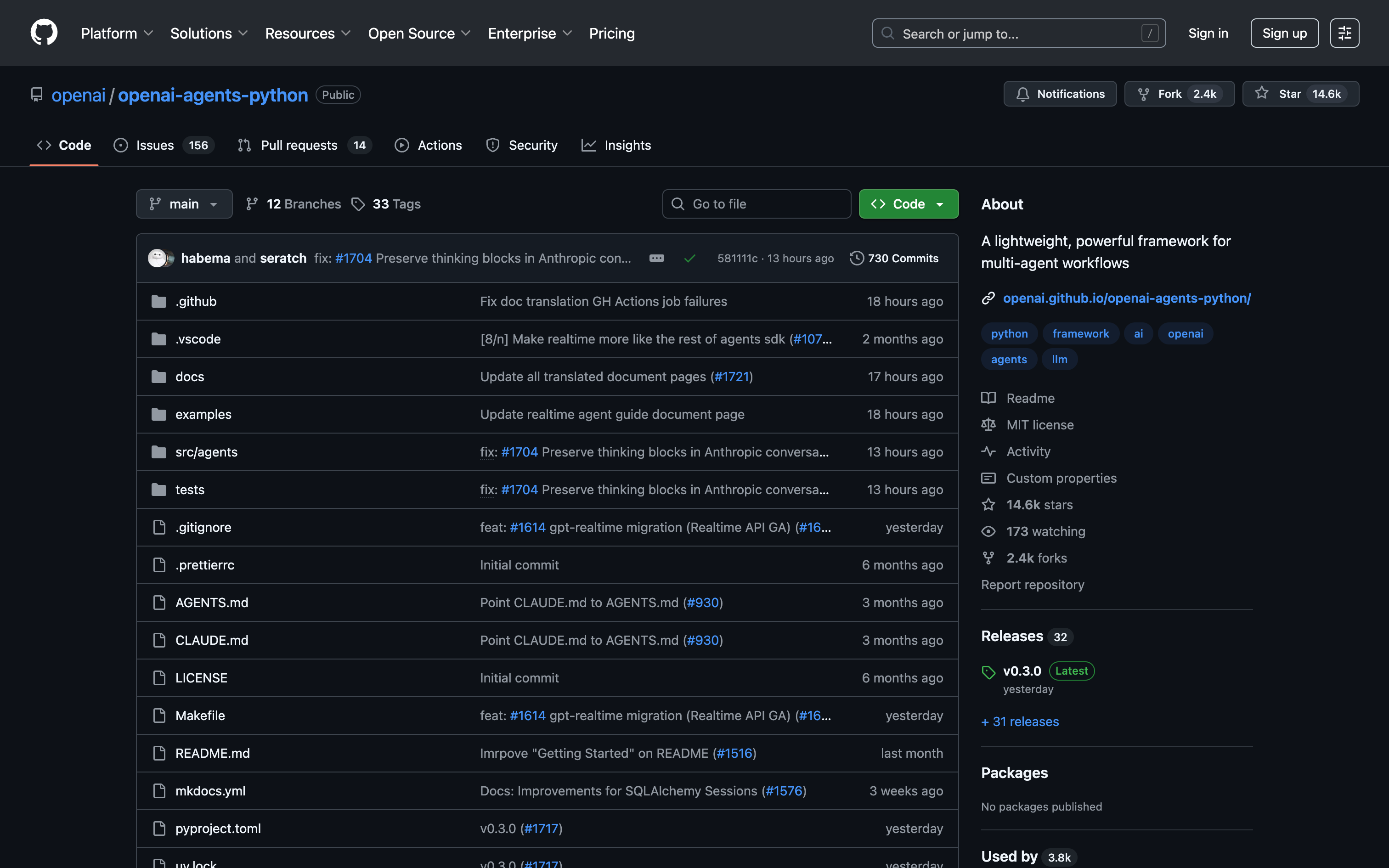 OpenAI Agents SDK Github