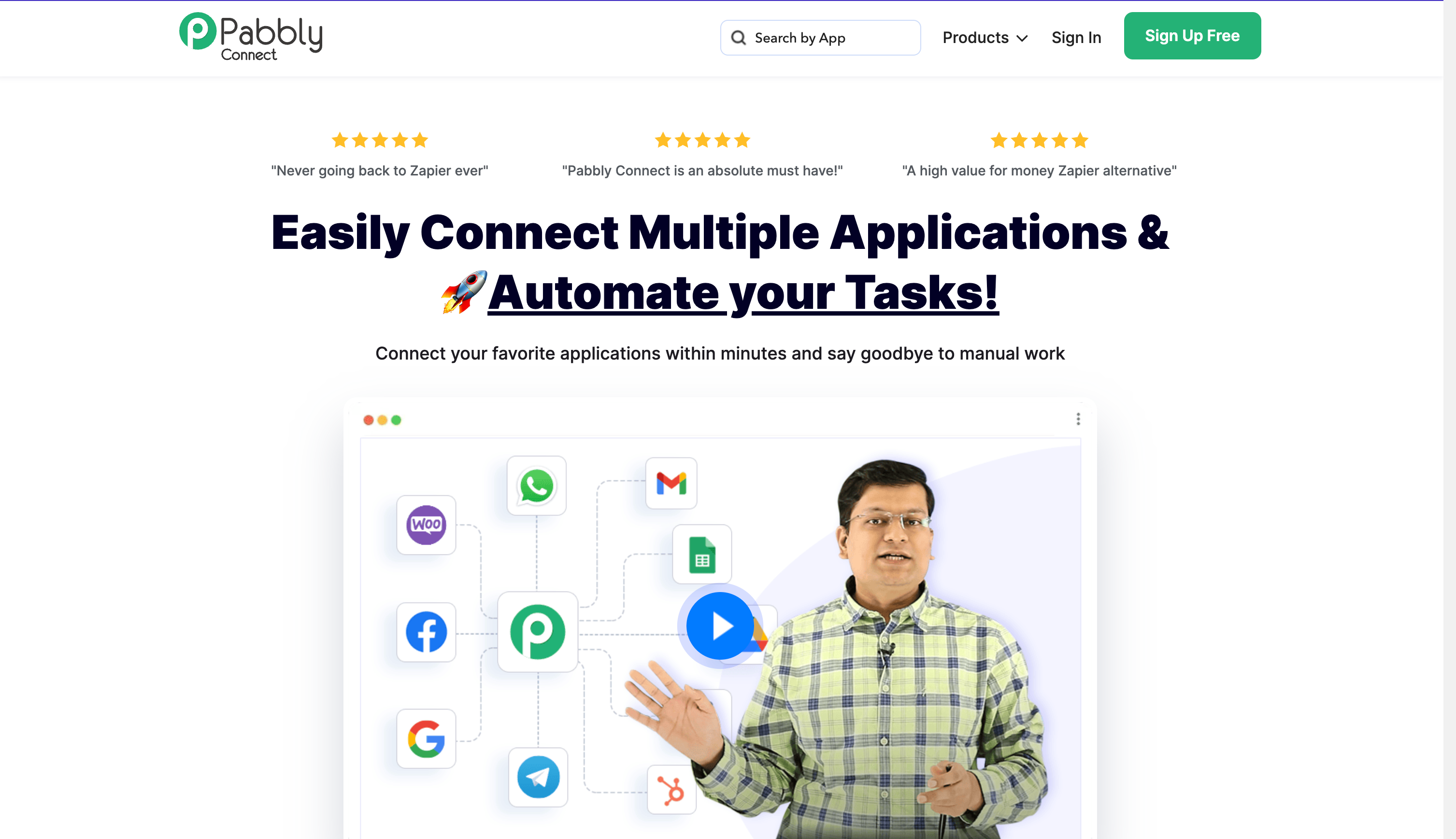 Pabbly Connect Landing Page