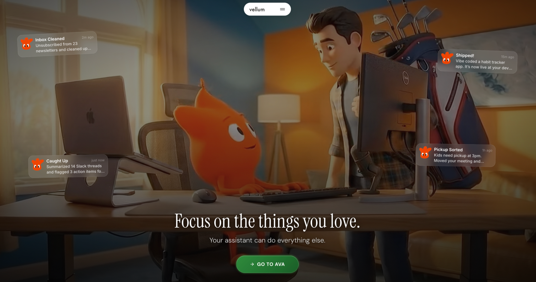 The new vellum.ai homepage