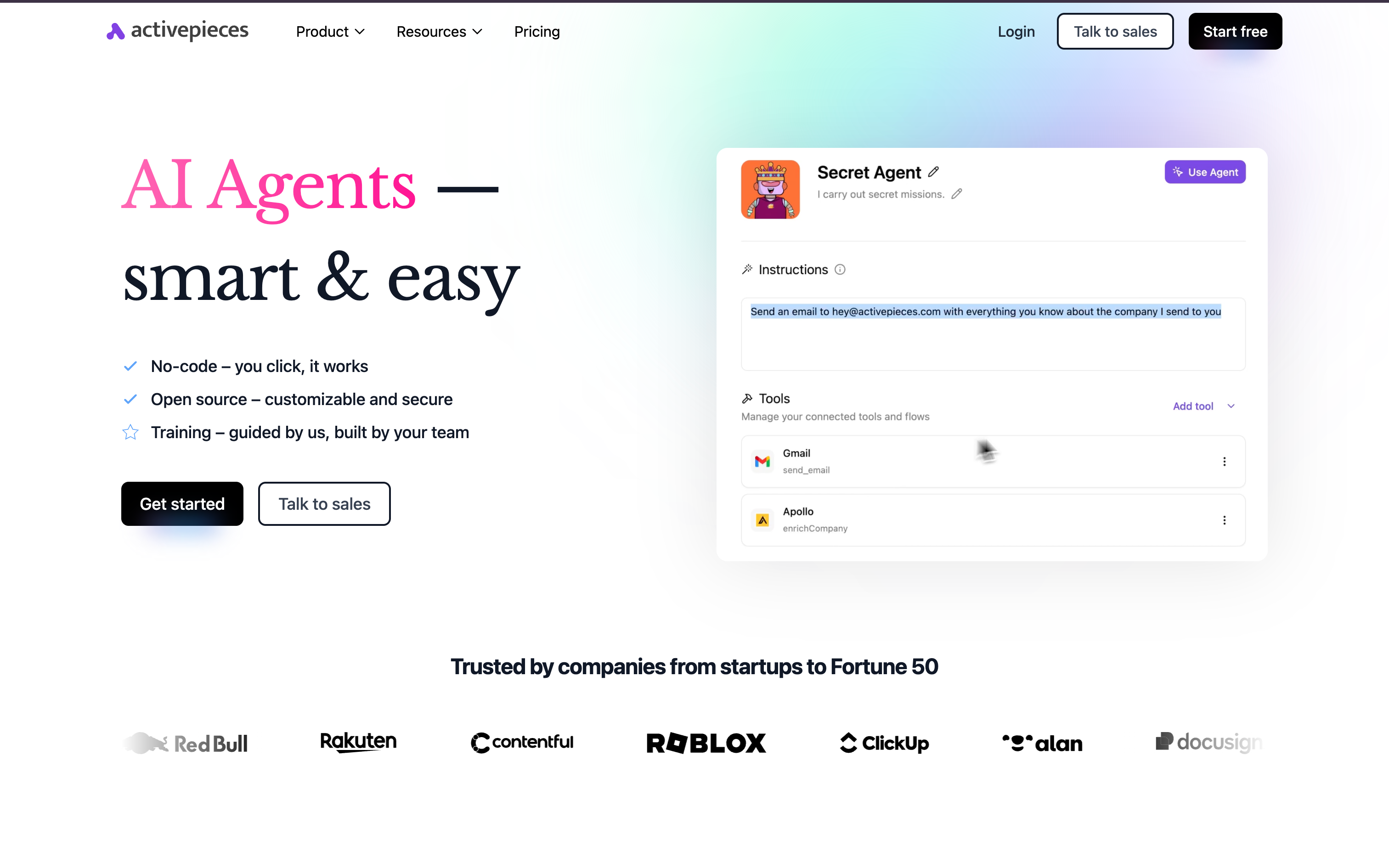 Activepieces Homepage