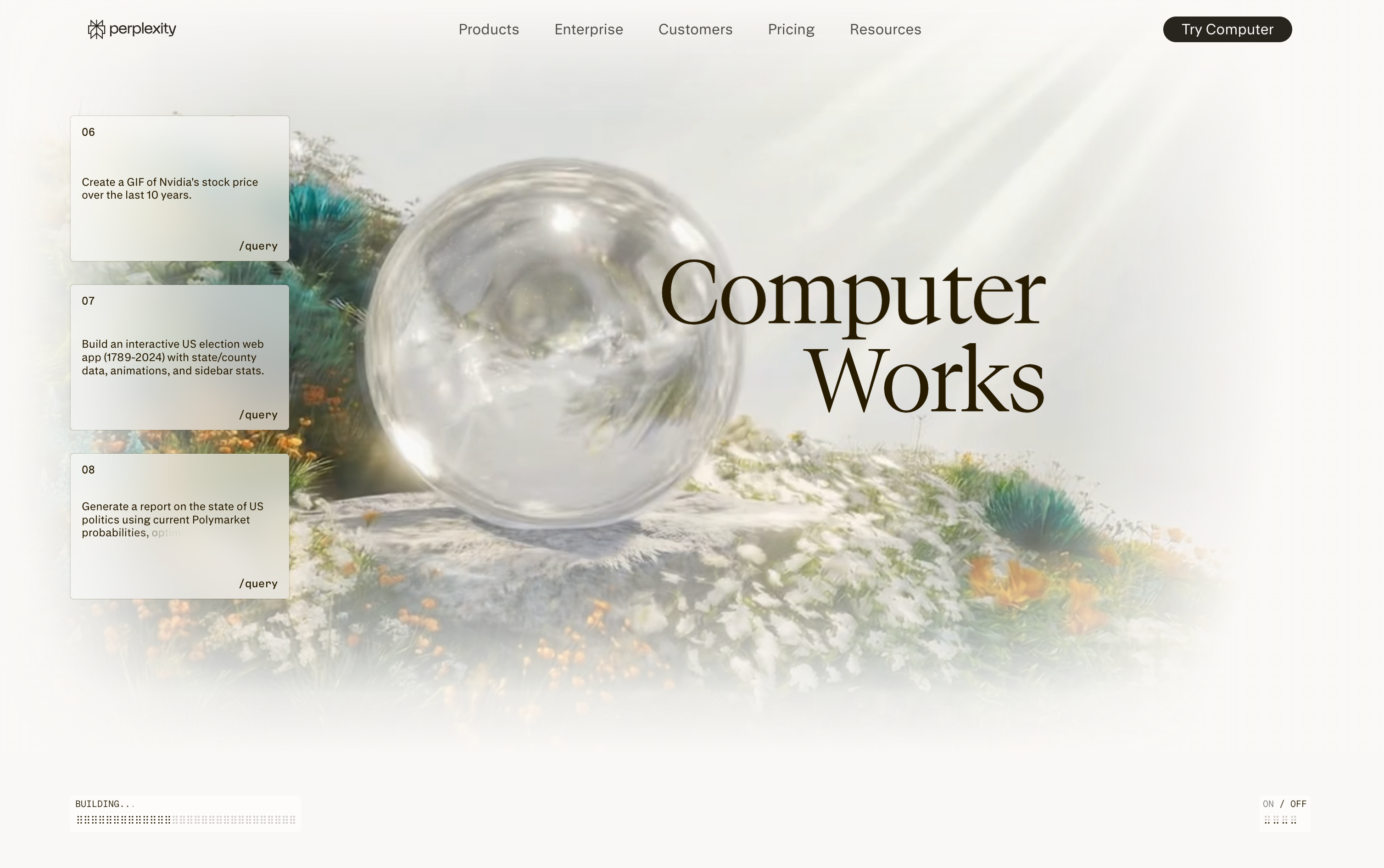 Perplexity Computer Homepage
