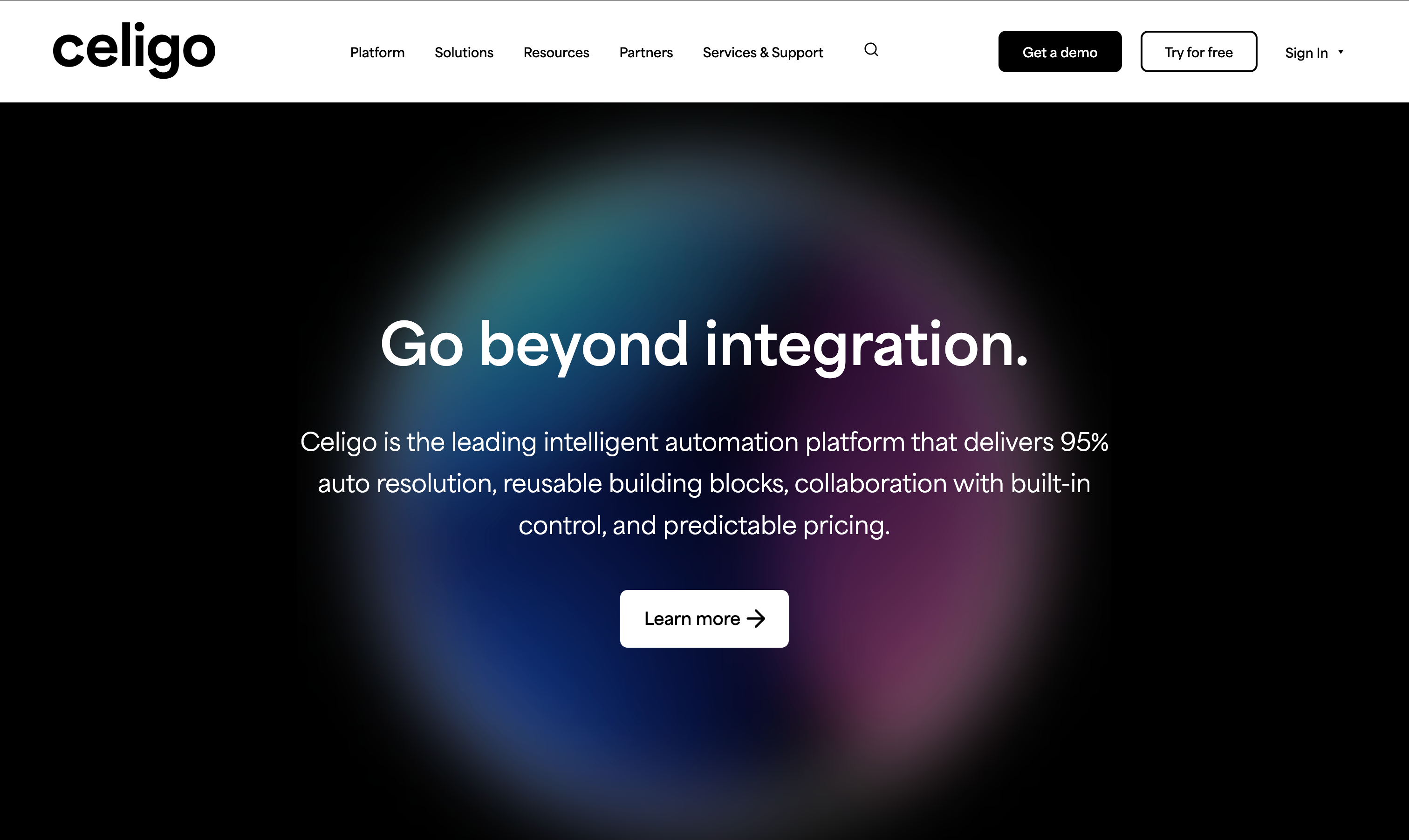 Celigo Homepage