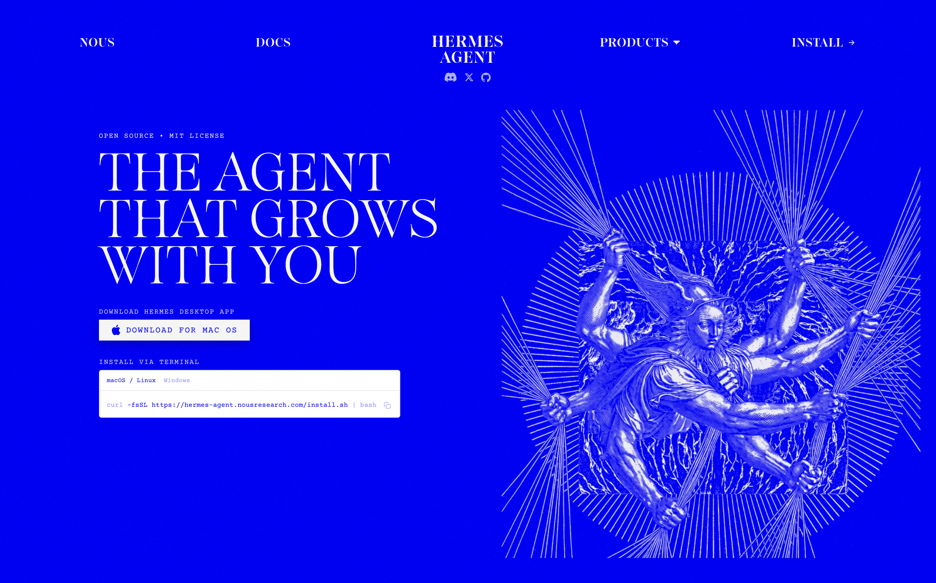 Hermes Agent Homepage