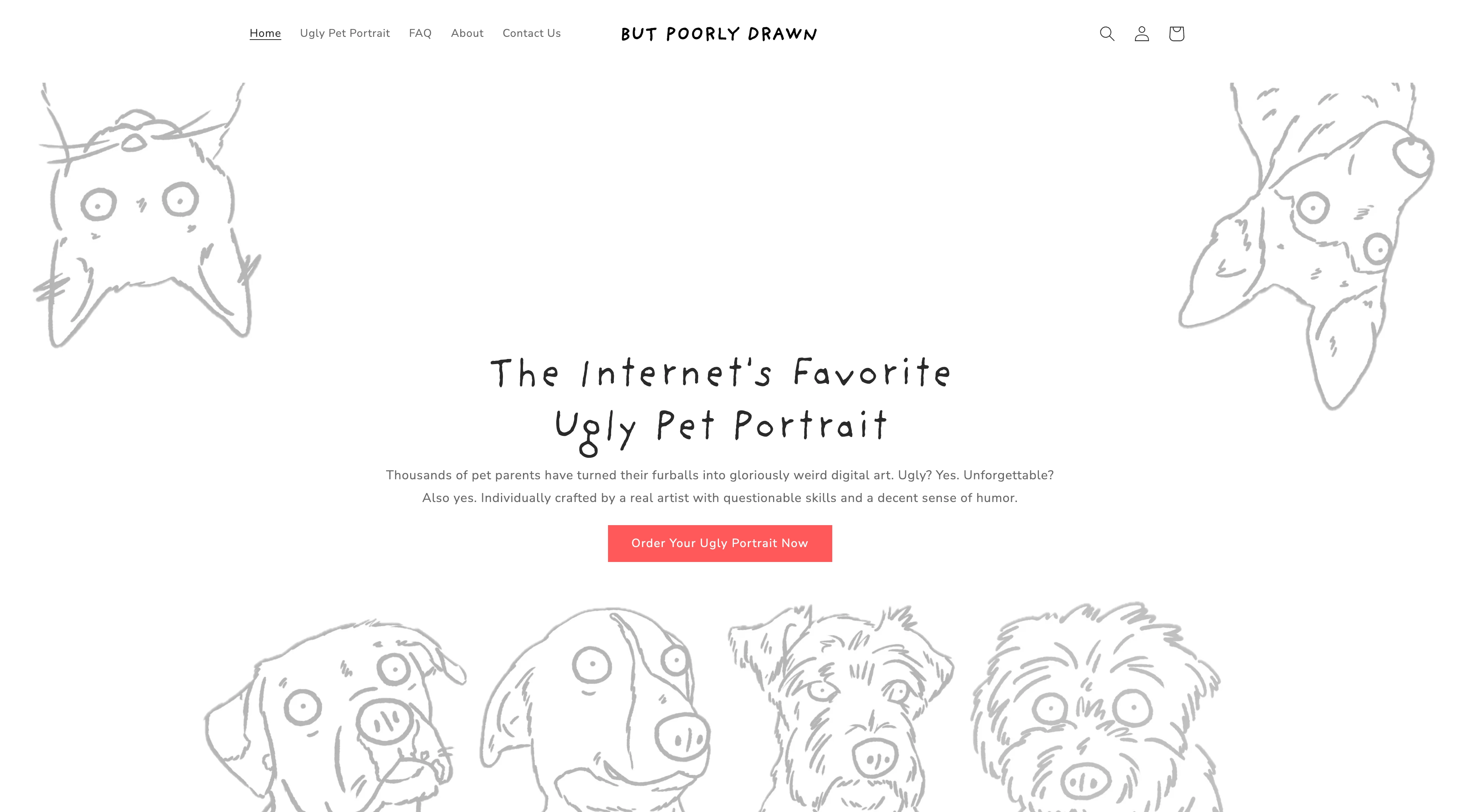 But Poorly Drawn Homepage