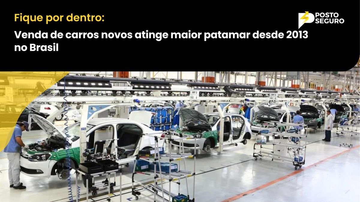 Venda de carros novos atinge maior patamar desde 2013 no Brasil