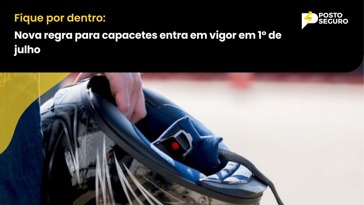 Nova regra para capacetes entra em vigor em 1º de julho