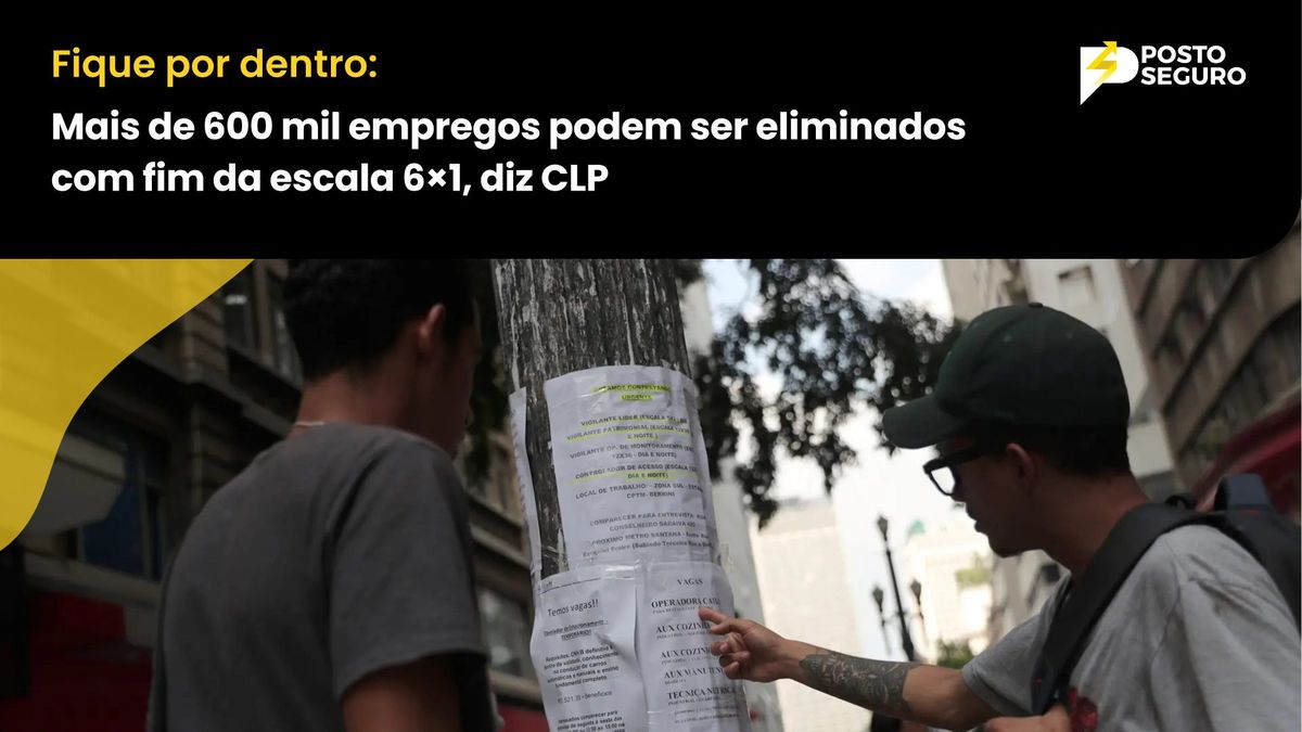 Mais de 600 mil empregos podem ser eliminados com fim da escala 6×1, diz CLP