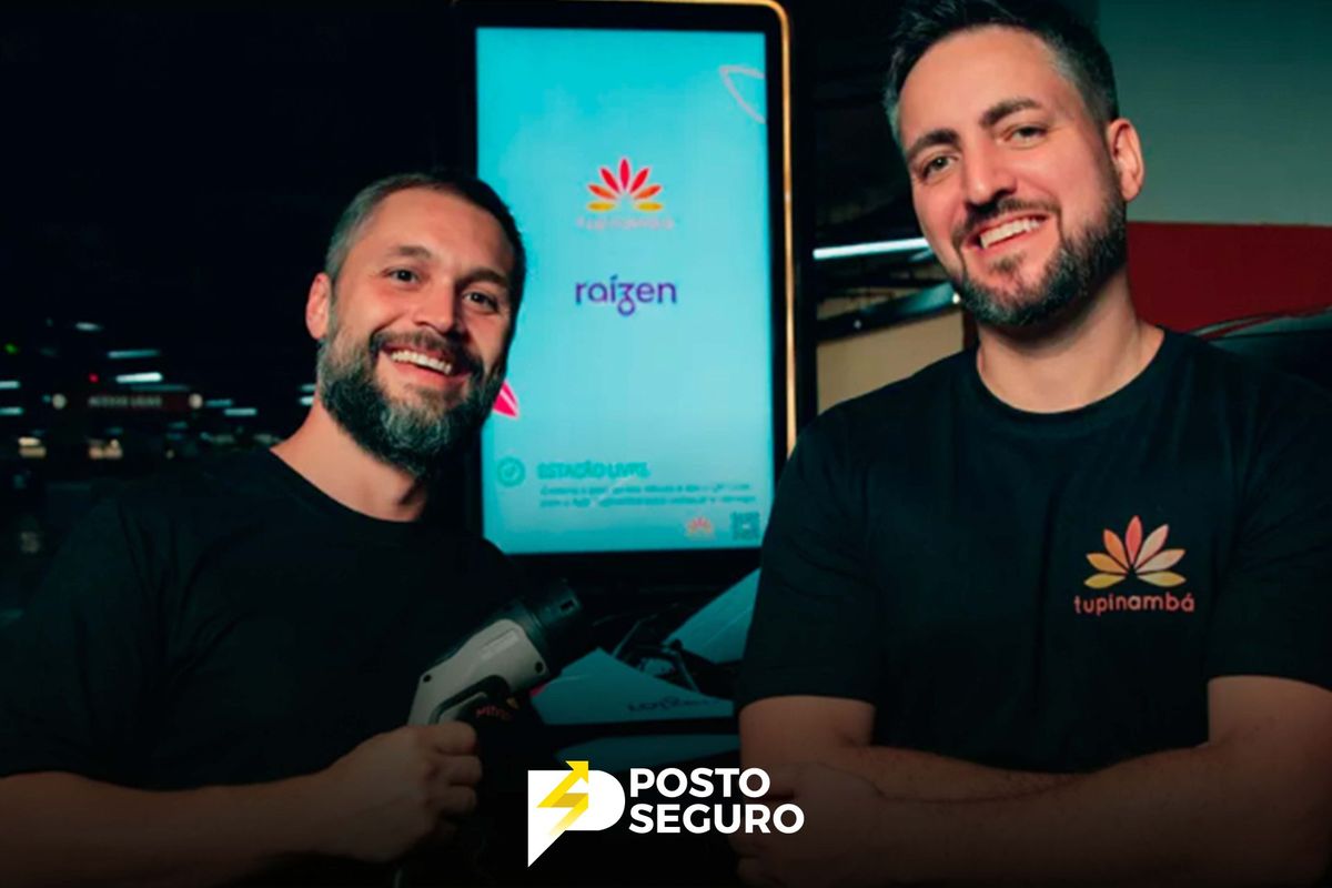 Raízen adquire a rede de recarga de veículos elétricos da startup Tupinambá