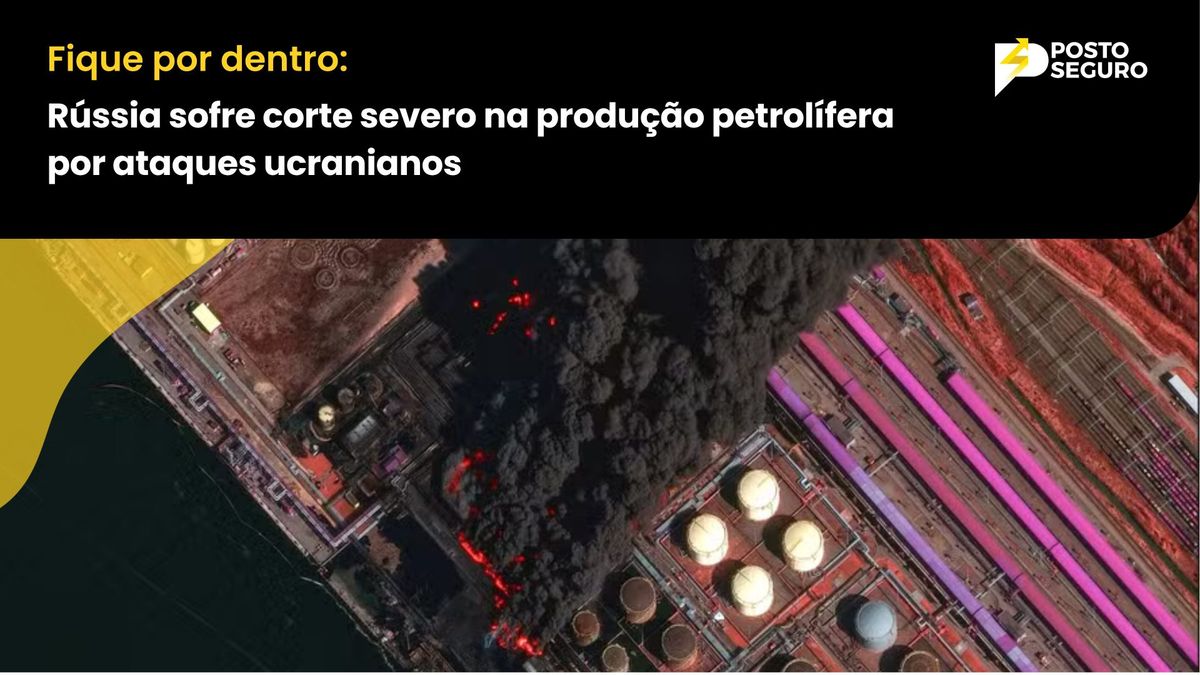 Rússia sofre corte severo na produção petrolífera por ataques ucranianos
