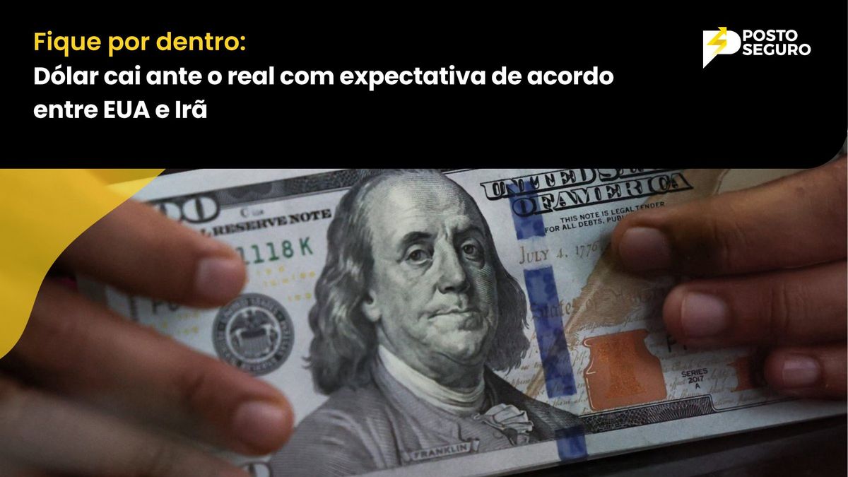 Dólar cai ante o real com expectativa de acordo entre EUA e Irã
