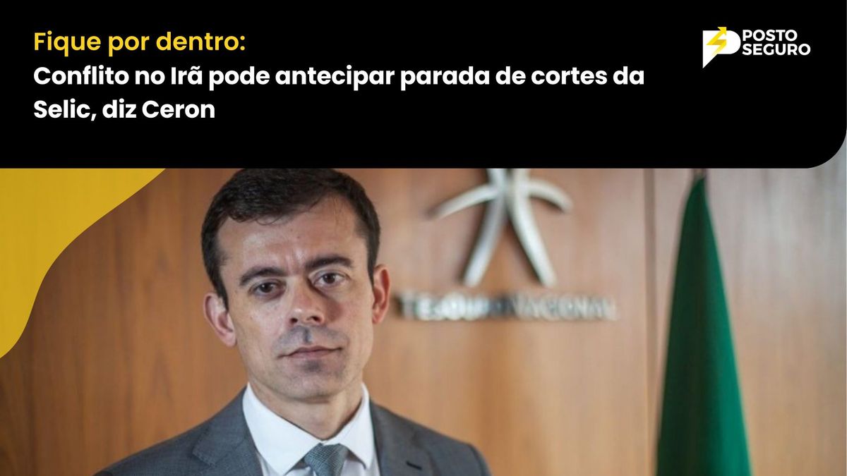 Conflito no Irã pode antecipar parada de cortes da Selic, diz Ceron
