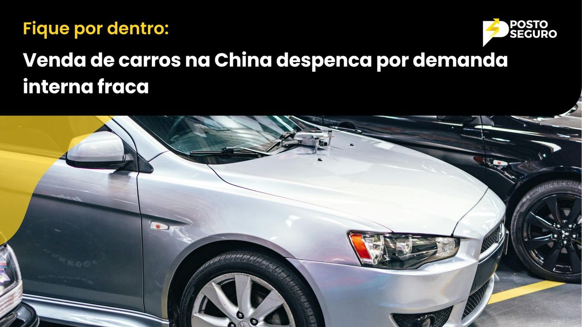 Venda de carros na China despenca por demanda interna fraca