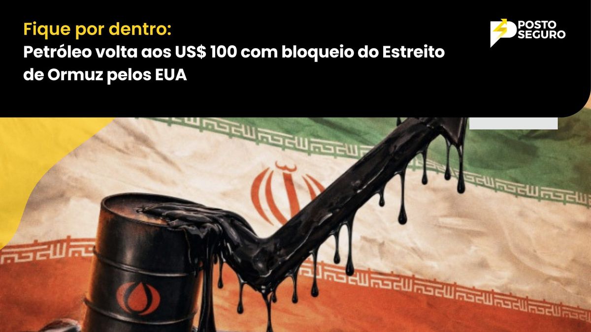Petróleo volta aos US$ 100 com bloqueio do Estreito de Ormuz pelos EUA