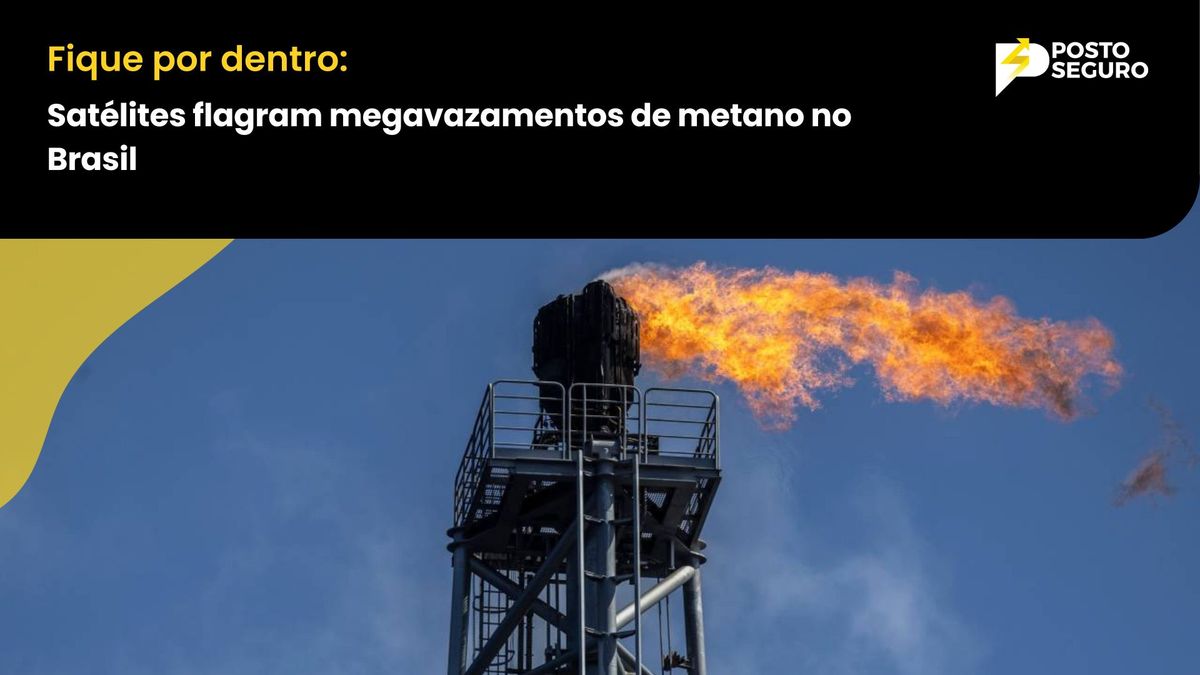 Satélites flagram megavazamentos de metano no Brasil