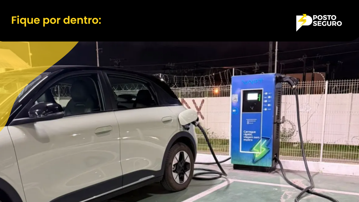 Infraestrutura de recarga rápida cresce 195% em 12 meses no Brasil