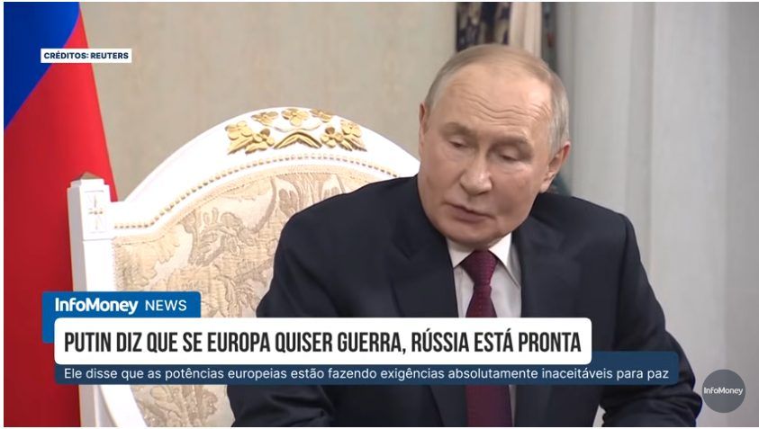 Putin adverte a Europa: “Se desejam guerra, a Rússia os derrotará”