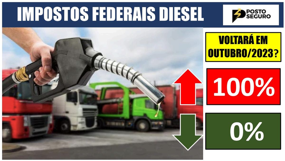 Os impostos federais óleo Diesel retornarão a 0% hoje!