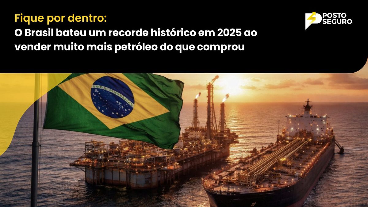 O Brasil bateu um recorde histórico em 2025 ao vender muito mais petróleo do que comprou, gerando quase US$ 30 bilhões d