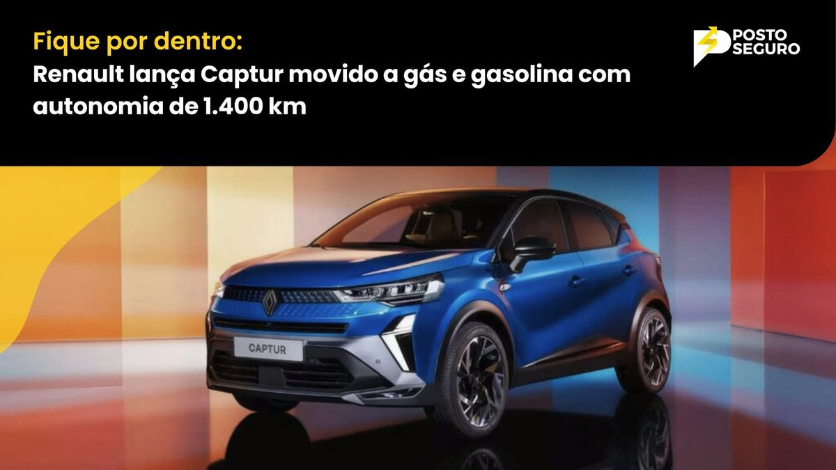Renault lança Captur movido a gás e gasolina com autonomia de 1.400 km